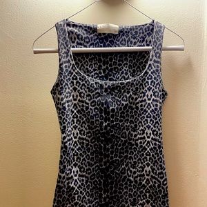 Zara leopard print stretch tank